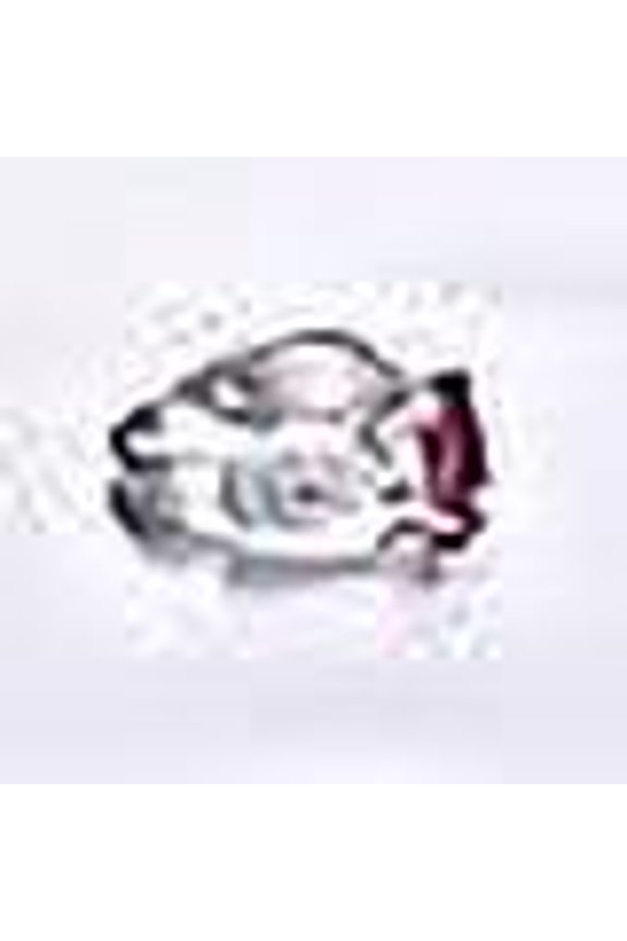 1pc Women's S925 Sterling Silver Stylish, elegant and romantic Oval Shape 8 * 10mm Main Stone wedding Ring
