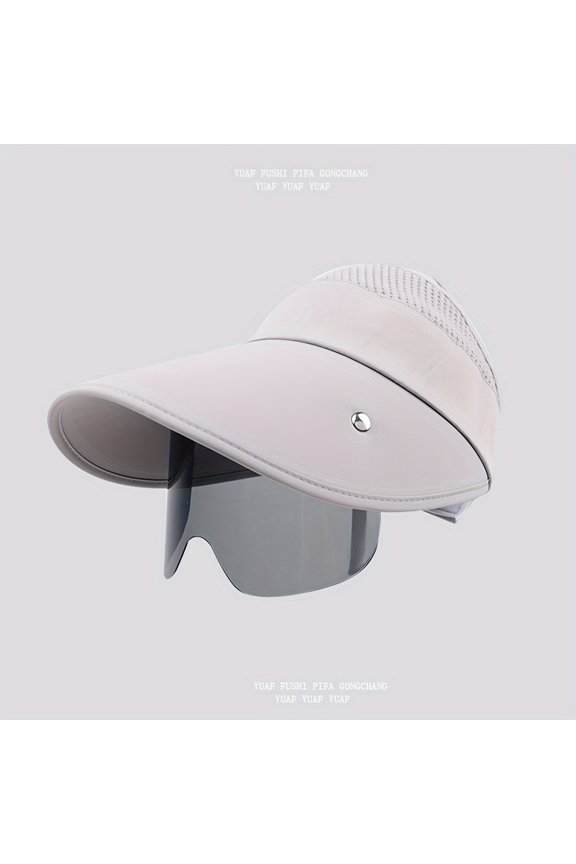 1pc Women's Summer Wide Brim Open Top Sun Hat, Versatile Outdoor Hiking Camping Climbing Sun Hat