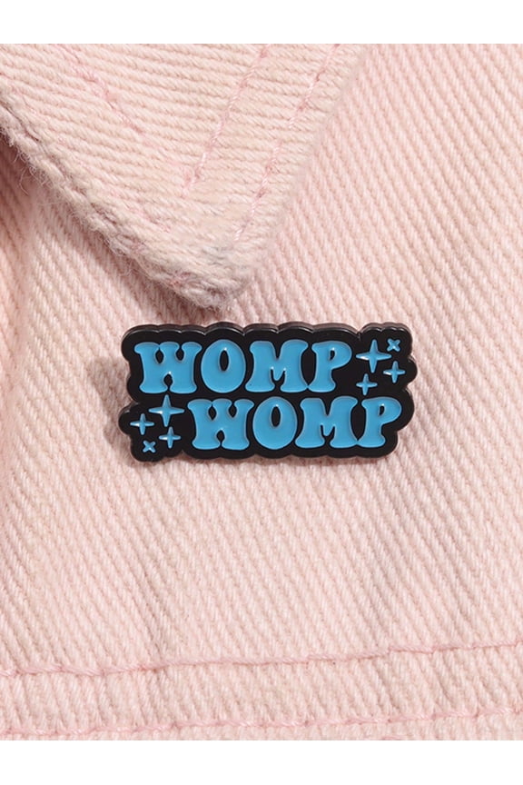 1pc Womp Womp Creative Blue Enamel Pins Cartoon Cute Metal Brooch Accessories Backpack