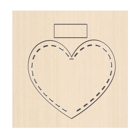 1pc Wood Cutting Dies with Steel for DIY Scrapbooking/Photo Album Decorative Embossing DIY Paper Card Heart Pattern 80x80x24mm for DIY