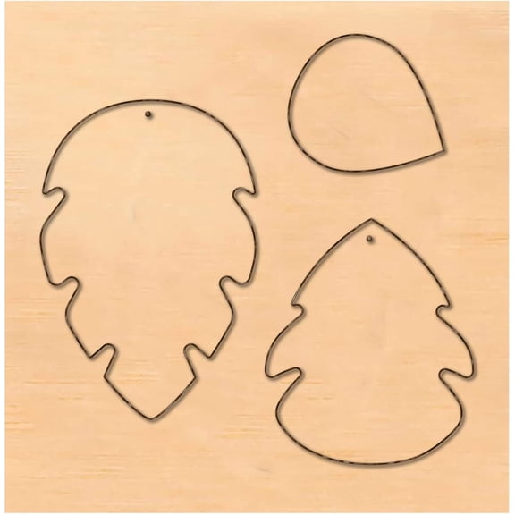1pc Wood Cutting Dies with Steel for DIY Scrapbooking/Photo Album Decorative Embossing DIY Paper Card Leaf Pattern 10x10x2.4cm for DIY Cratf