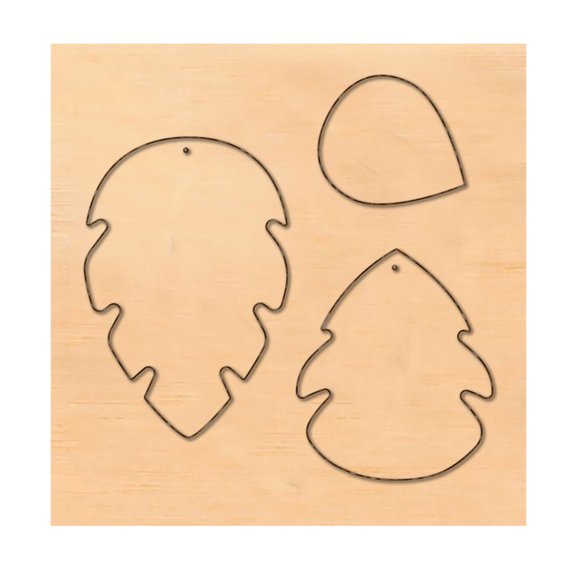 1pc Wood Cutting Dies with Steel for DIY Scrapbooking/Photo Album Decorative Embossing DIY Paper Card Leaf Pattern 10x10x2.4cm