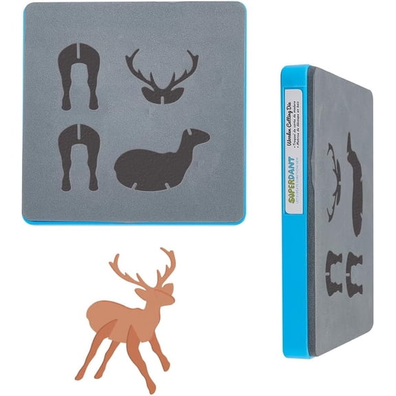 1pc Wood Cutting Dies with Steel for DIY Scrapbooking/Photo Album Decorative Embossing DIY Paper Card Leather Crafts Making Deer 150x150x9mm