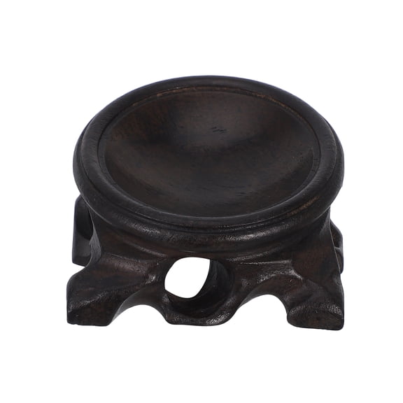 Wooden Display Stand Base for Delicate Carvings, Decorative Platform for Collectibles, Ornaments, and Small Art Pieces - 1pc