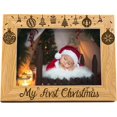 thumbnail image 1 of 1pc Wood Photo Frames for Tabletop Display Photo Frame Rectangle Peru Christmas Themed Pattern 152x102mm, 1 of 6