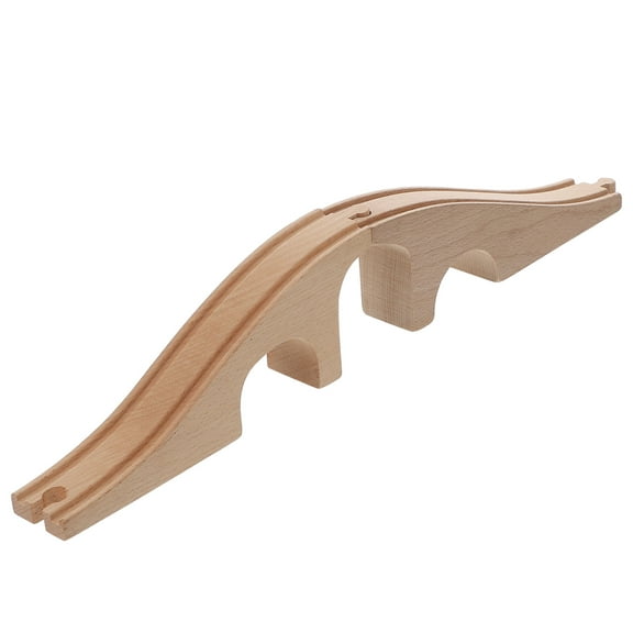 1pc Wooden Assemble Train Bridge Toy Railway Expansion Bridge Accessories