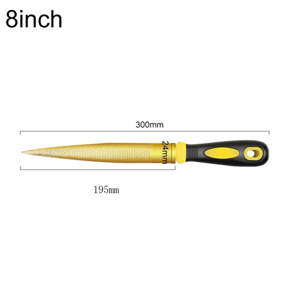 1pc Wooden Carving File Wood File Rasps for Woodworking Half-Round Flat File
