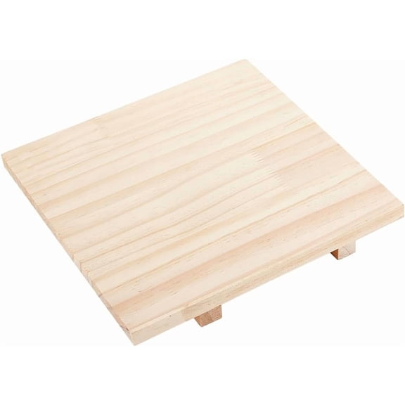 1pc Wooden Clay Board Mat Mud Board Square for Sculpture Craft Tool BurlyWood 24x24x2.95cm