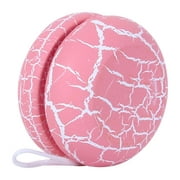 1pc Wooden Crack Yoyo Toy Lovely Yoyo Ball Playthings for Kids Children Tollders (Pink)