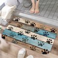 thumbnail image 1 of 1pc Wooden Plank with Pet Paw Absorbent Non-Slip Bathroom Thickened Flannel Rug Decor,Soft,Quick Drying,Suitable For Indoor/outdoor Use,Bathrooms,Bedrooms,Kitchens,Terrace,Laundry Rooms,16"x24", 1 of 9
