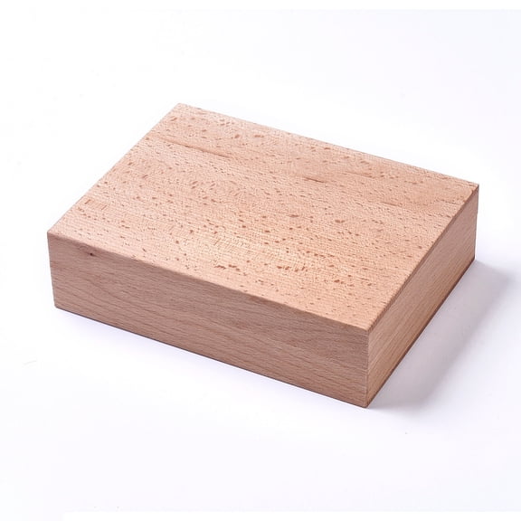 1pc Wooden Wax Seal Stamp boxes with Black Sponge for Wax Seal Stamp sets BurlyWood 19.3x14.5x5.3cm
