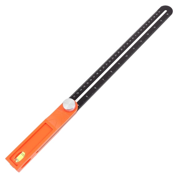 unbranded Protractor Fish Ruler Metric Woodworking Machinist Tools Black