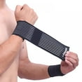 thumbnail image 1 of 1pc Wrist Support Breathable Adjustable Compression Forearm Wrap Belt Hand Strap Protector Gym Fitness Weight Lifting Sportswear, 1 of 6
