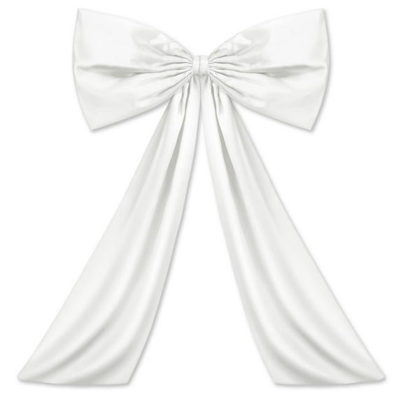 1pc, X-Large Bow Decoration -  (24x36 Inches) Elegant Large Ribbon-like Backdrop for Wedding, Birthday Party, Christmas Decor - Party Decorations, Festive Decorative