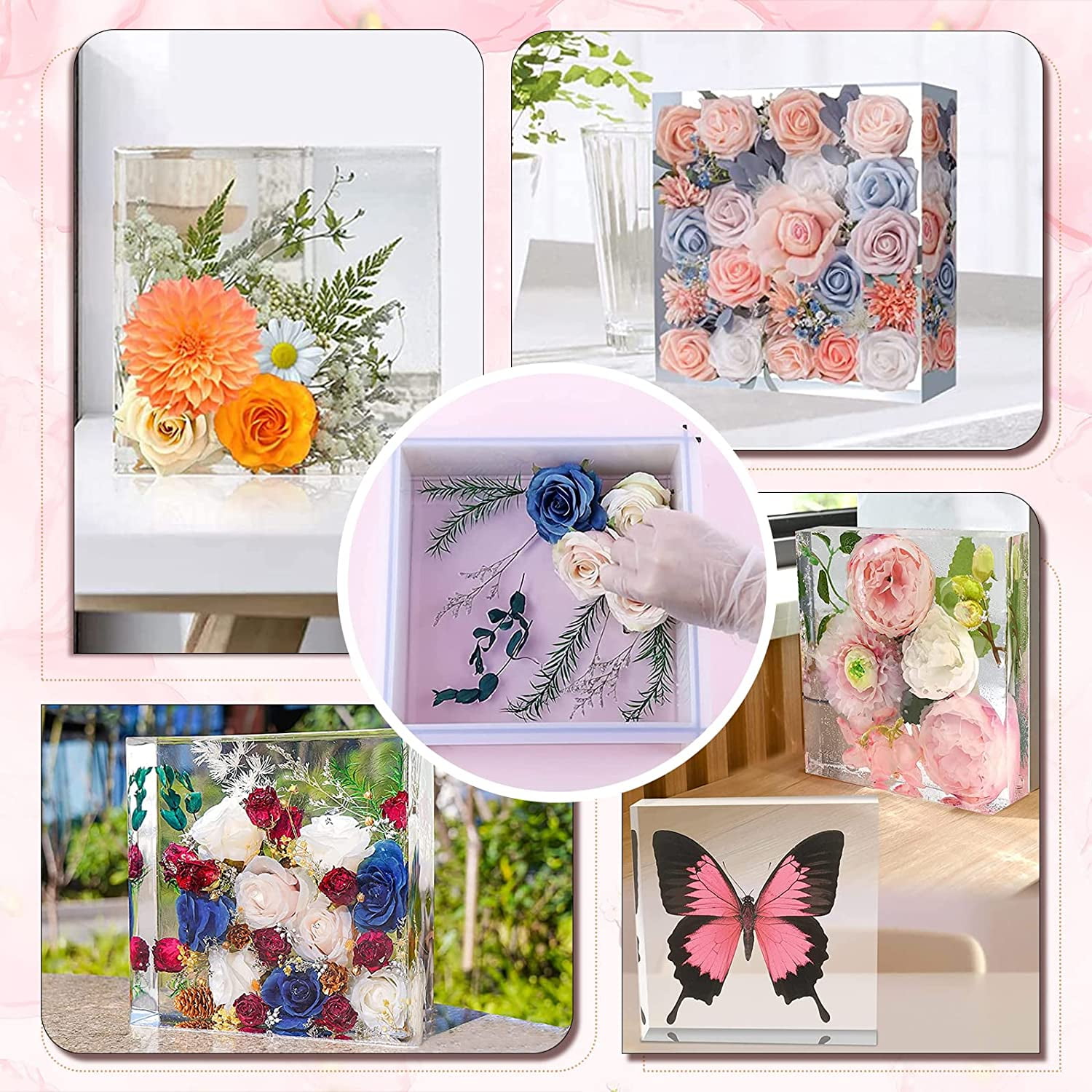 1pc XXL Square Mold Large Cube Silicone Mould 3000ml Soap Circling Swirling Making Tool Resin Casting Molds for Resin Jewellery Making Candle Wax Homemade Soap 12.6x11.42x1.89inch/32x29x4.8cm
