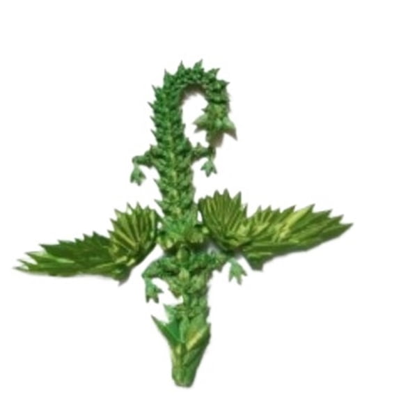 1pc Yellow Green Size: 18*10*5cm 3D Printed Crystal Dragon Multi-Jointed Articulated Winged Figurine Gift