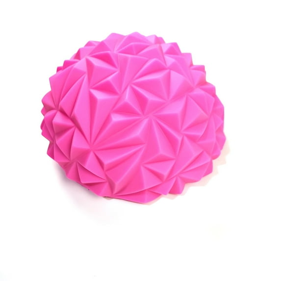 1pc Yoga Exercise PineFor Apple Ball, Half Round Foot Massage Ball, Balance Ball for Body Training, Muscle Relaxation (Rose)