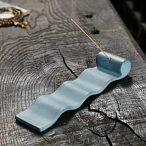 1pc Zen Meditation Incense Stick Holder - Ceramic Insence Stick Burner with Ash Catcher - Home Decor (Without Incense)
