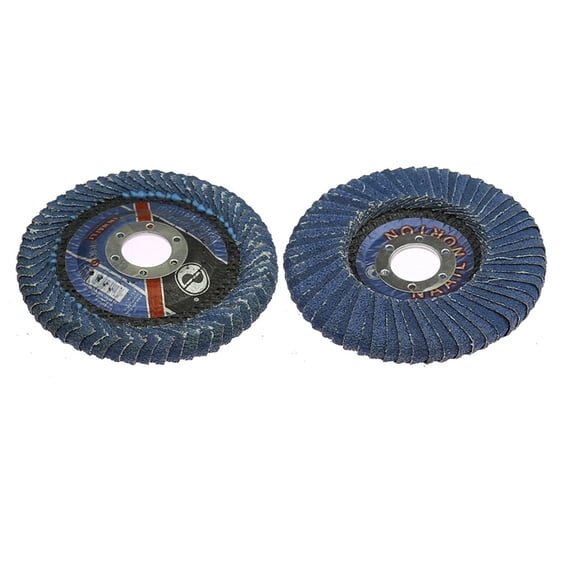 1pc Zirconia Abrasive Flap Disc Double-side Grinding Wheel for Metal Slot Polishing Iron Gap Rust Removal 115x22mm