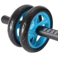 thumbnail image 1 of 1pc ab roller wheel with dual-wheel design. Core strength trainer includes knee pad and non-slip handles. Portable home gym equipment. Ideal gift for men and women., 1 of 6