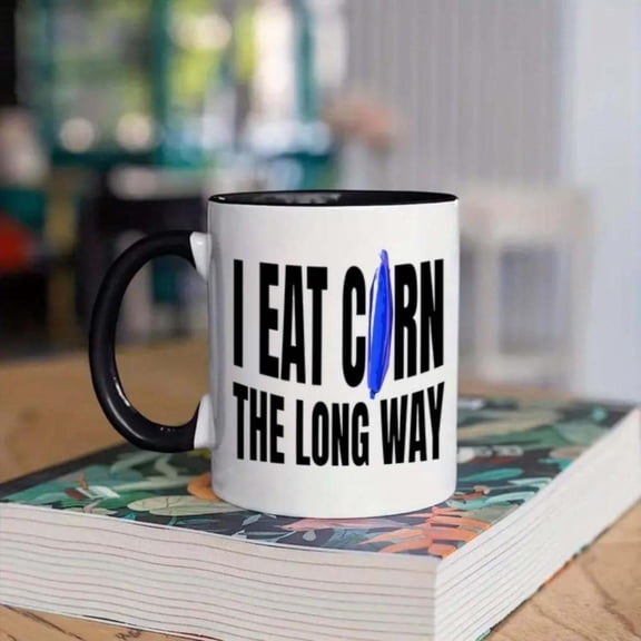 1pc corn cob Coffee Mug 11oz Ceramic Cup Christmas New Year Cup Summer Winter Drinks Christmas New Year