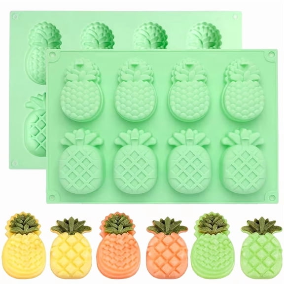 1pc creative 8 grid silicone mold pineapple shape ice grid Chocolate Candy Molds candy keto energy ball cake decoration mold
