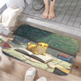 thumbnail image 1 of 1pc A cute dog on an open book Absorbent Non-Slip Bathroom Thickened Flannel Rug Decor,Soft,Quick Drying,Suitable For Indoor/outdoor Use,Bathrooms,Bedrooms,Kitchens,Terrace,Laundry Rooms,16"x24", 1 of 9
