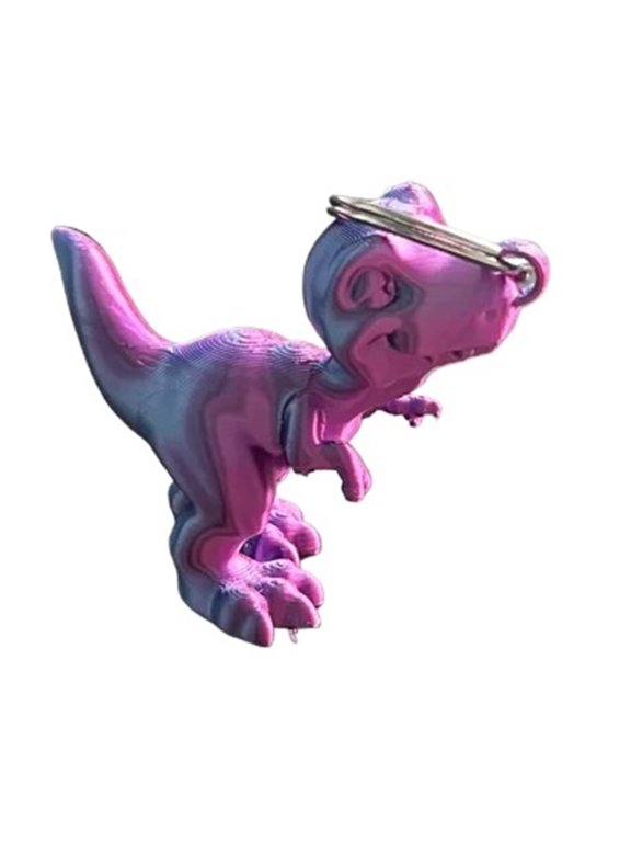 1pc cute tyrannosaurus rex keychain 3D printing