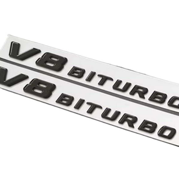 1pc for Car Side Fender Rear Trunk Emblem Badge Chrome Decal Sticker 3D Car 4MATIC Logo ABS Letter Emblem Decal (v8-Balck) O