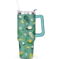 thumbnail image 1 of 1pc frog 40oz Tumbler with Straw & Handle - Insulated Stainless Steel Cup | Holiday Gift for Man Women (Christmas, Valentine's, Birthday), 1 of 5