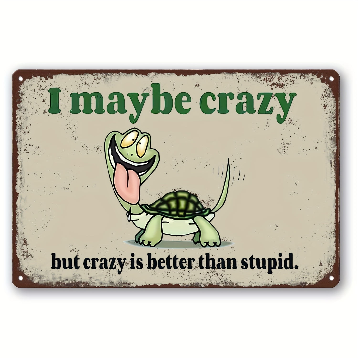 1pc, funny Turtle Sign, vintage Metal Tin Signs, indoor And Out Door