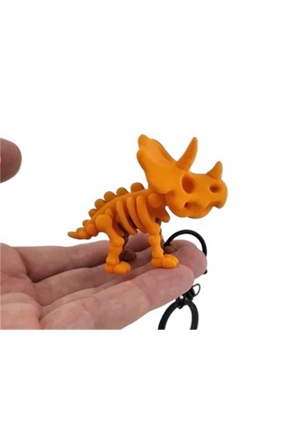 1pc kawaii triceratops keychain cute dinosaur key 3D printing
