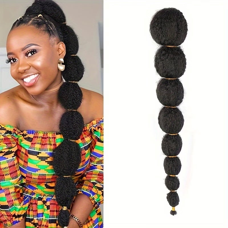 1pc, lantern ponytail lantern ponytail black 18 inches
