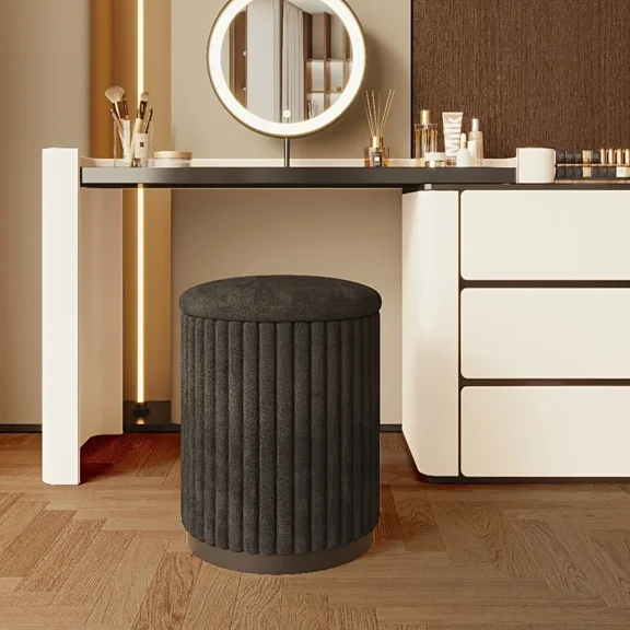 1pc, modern minimalist storage low stool, dressing table stool