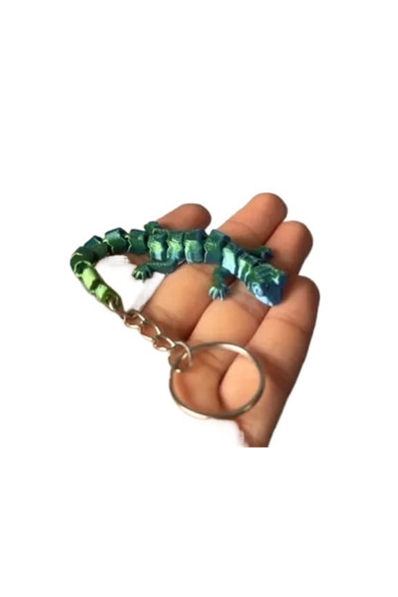 1pc movable lizard key chain 3D printing