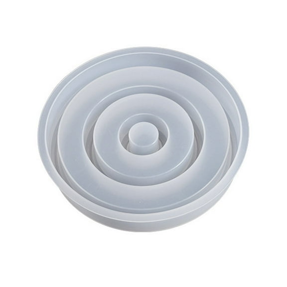 1pc multi-layer thread large round candle candlestick mirror silicone