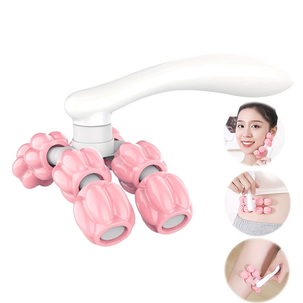 1pc, multifunctional Y-shaped massage roller manual massager fitness calf neck arm facial beauty tool