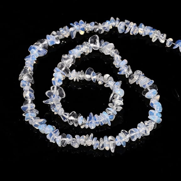 AcriJoy Natural Crystal Chip Stick Seed Beads, Irregular Loose Gemstone, Multicolor, 1 Piece, 5-8mm for DIY Jewelry Making