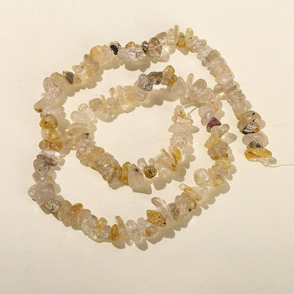 1pc natural crystal chip stick bead – irregular loose gemstone for DIY jewelry making, bracelet & necklace craft supplies