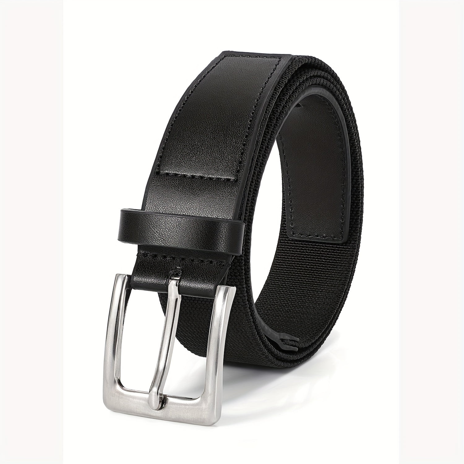 1pc nylon belt for men's casual jeans and pants, men's elastic elastic