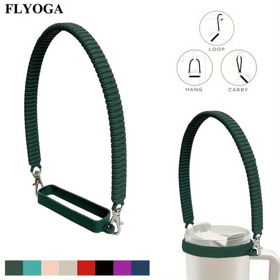 1pc of Soft And Sturdy Water Bottle Strap - Silicone Carrying Rope for Water Bottles - Compatible with Most 8-40Oz Containers - Tumbler-Army Green