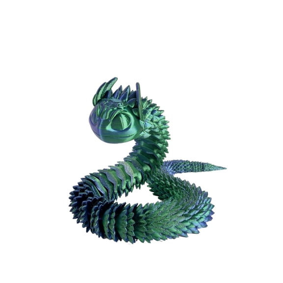 1pc oranger purple 45cm 3d printed snake joint movable viper, animal model handicraft