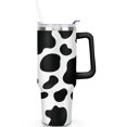 thumbnail image 1 of 1pc ox 40oz Tumbler with Straw & Handle - Insulated Stainless Steel Cup | Holiday Gift for Man Women (Christmas, Valentine's, Birthday), 1 of 5