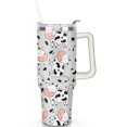 thumbnail image 1 of 1pc ox 40oz Tumbler with Straw & Handle - Insulated Stainless Steel Cup | Holiday Gift for Man Women (Christmas, Valentine's, Birthday), 1 of 5