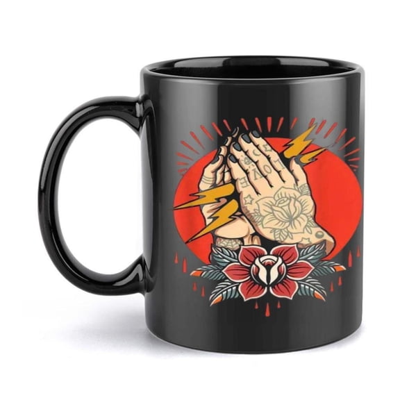 1pc praying hands 11oz Ceramic Coffee Mug All Seasons Ideal Friends Family