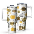thumbnail image 1 of 1pc pumpkin 40oz Tumbler with Straw & Handle - Insulated Stainless Steel Cup | Holiday Gift for Man Women (Christmas, Valentine's, Birthday), 1 of 7