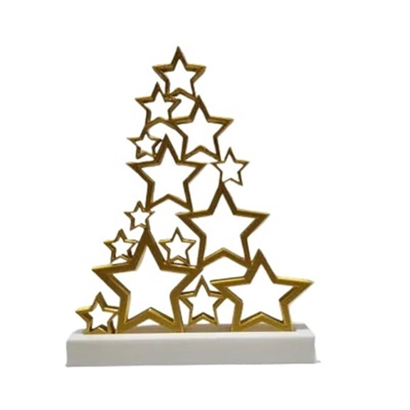 1pc star shaped Christmas tree 3D printing