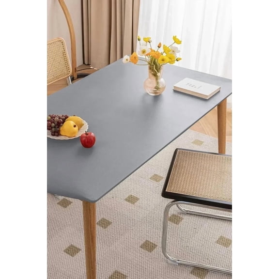 1pc tablecloth pad in durable waterproof leather - customised cover for table or dining table