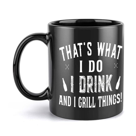 1pc text bottles grill Coffee Mug 11oz Ceramic Cup Christmas New Year Cup Summer Winter Drinks Christmas New Year Hot Beverage Mug Festive Cup Text Design Ceramic Mug Durable Ceram