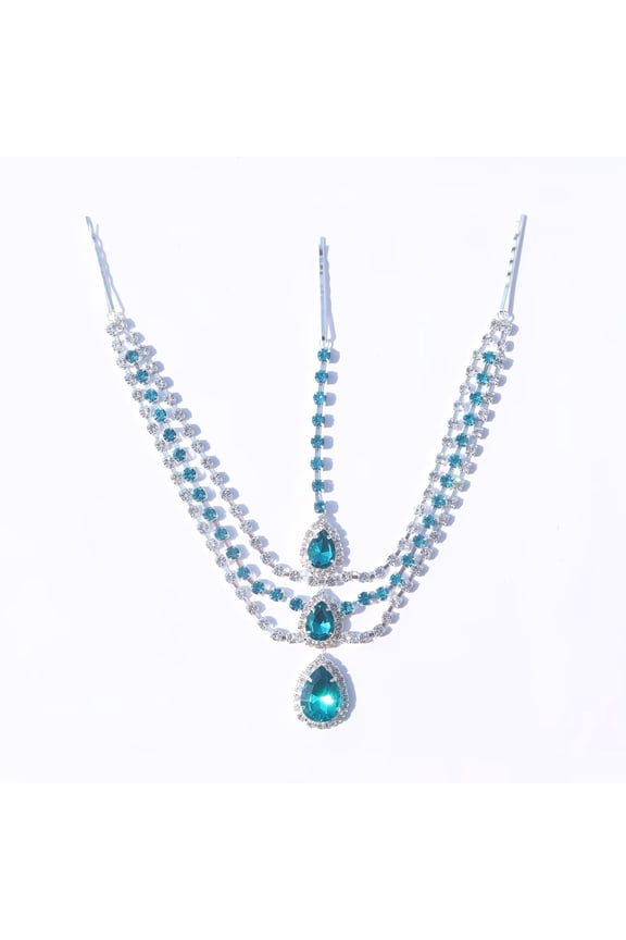 1pc, water drop pendant rhinestone head chain bridal rhinestone forehead chain hair chain jewelry